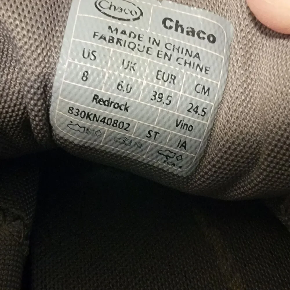 Chaco Redrock Vino Trail Shoes Hiking Walking Size Womens‎ US 8